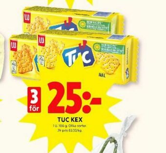 ICA Kvantum Tuc Kex erbjuda