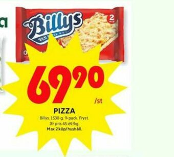 ICA Kvantum Billys Pizza erbjuda