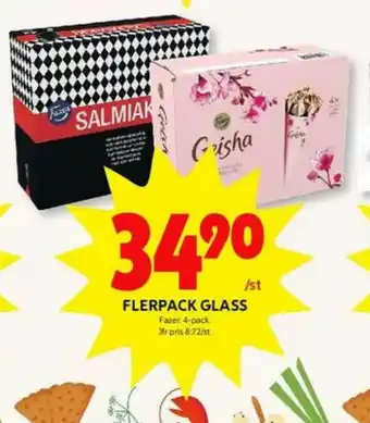 ICA Kvantum Geisha Glasstrutar erbjuda