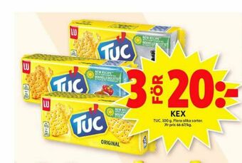 ICA Maxi Tuc Kex erbjuda