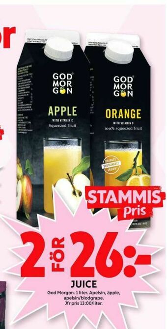ICA Maxi God Morgon Juice erbjuda