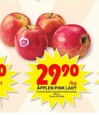 ICA Maxi Pink Lady Äpplen erbjuda