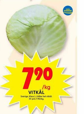 ICA Maxi Vitkål erbjuda