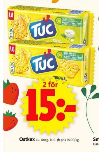ICA Supermarket Tuc Kex erbjuda