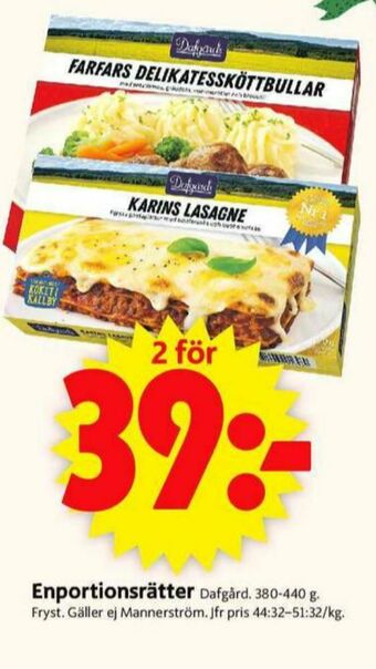 ICA Supermarket Dafgårds Färdigrätter erbjuda