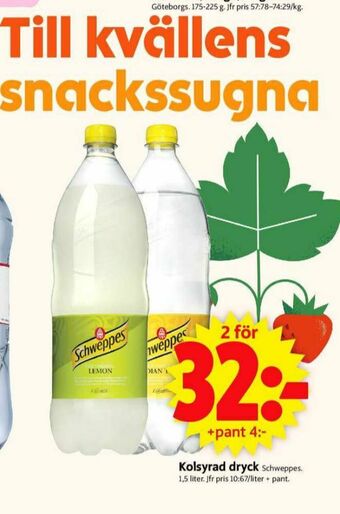 ICA Supermarket Schweppes Tonic erbjuda