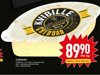Willys Kvibille Cheddar erbjuda