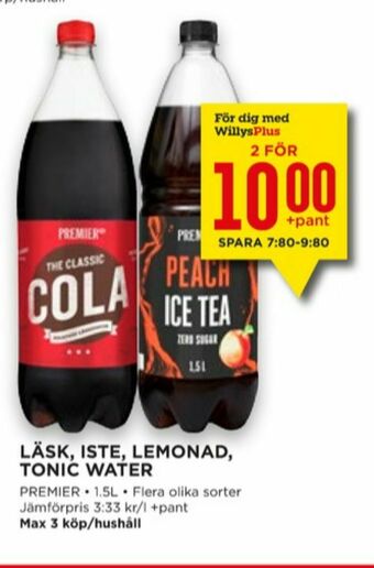 Willys Premier Tonic erbjuda