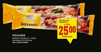 Willys Monte Castello Pizzadeg erbjuda