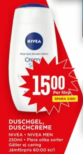 Willys Nivea Men Duschtvål erbjuda