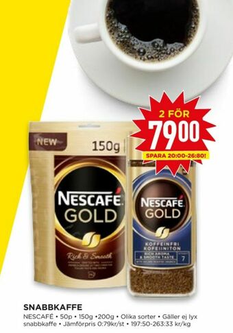 Willys Gold Instant kaffe erbjuda