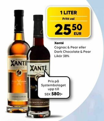 Border Shop Xante Likör erbjuda