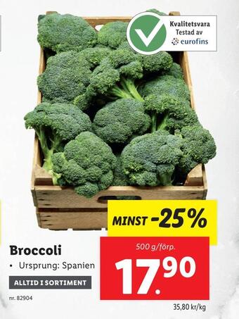 Lidl Broccoli erbjuda