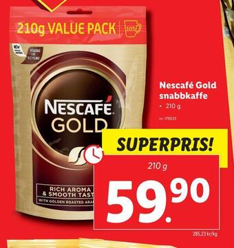 Lidl Nescafé gold snabbkaffe erbjuda