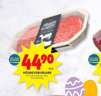 ICA Kvantum Ica hamburgare erbjuda