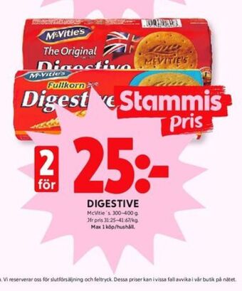 Mcvities digestive kex