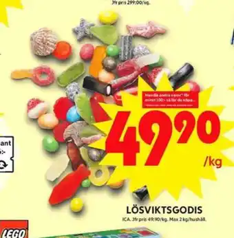 ICA Maxi Ica lösviktsgodis erbjuda