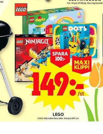ICA Maxi Lego leksaker erbjuda