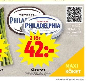ICA Maxi Philadelphia färskost erbjuda