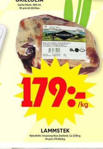 ICA Maxi Naturkött lammstek erbjuda