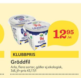 Hemköp Arla gräddfil erbjuda