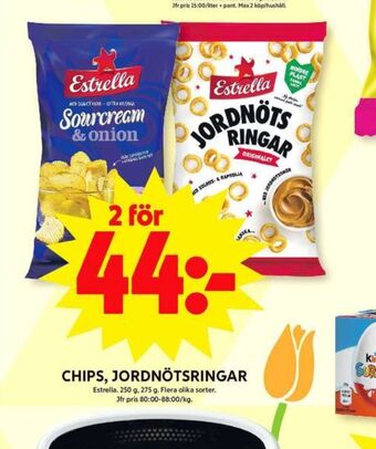 ICA Maxi Estrella chips erbjuda