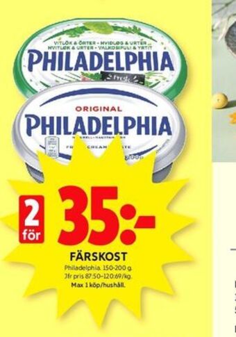ICA Kvantum Philadelphia färskost erbjuda