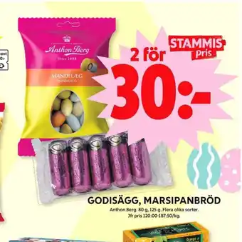 ICA Maxi Anthon berg mandelägg erbjuda
