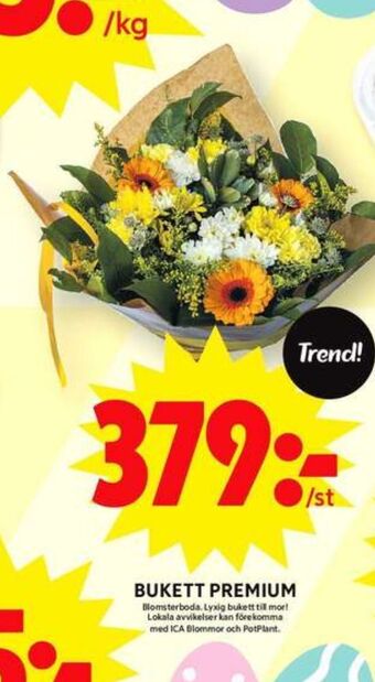 ICA Maxi Blomsterboda blommor erbjuda