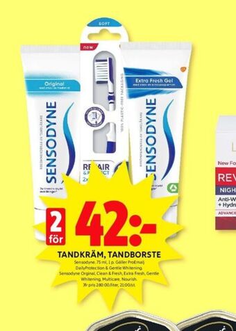 ICA Kvantum Sensodyne tandkräm erbjuda