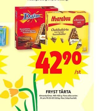 ICA Maxi Almondy tårtor erbjuda