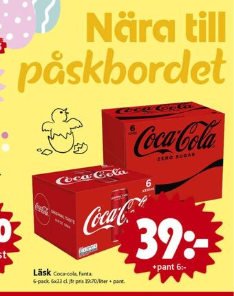 ICA Nära Coca cola läskedryck erbjuda