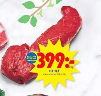 ICA Kvantum Naturkött oxfilé erbjuda