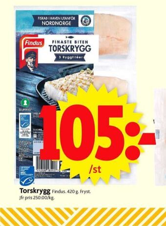 ICA Supermarket Findus torskfilé erbjuda
