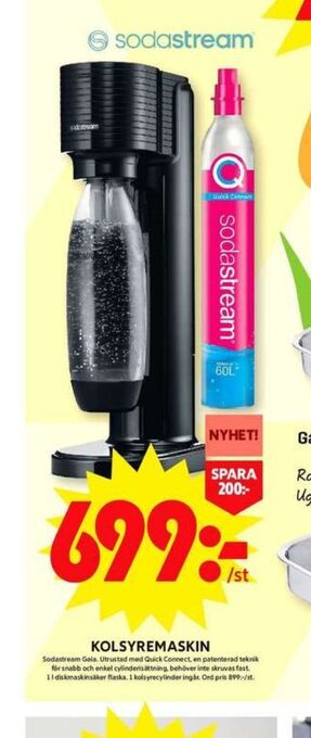ICA Maxi Sodastream kolsyremaskin erbjuda