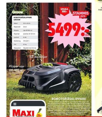 Grouw robotgräsklippare