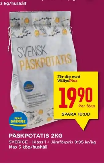 Willys Hemma Potatis erbjuda