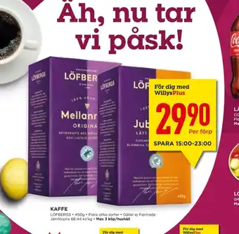 Jubileum kaffe malet