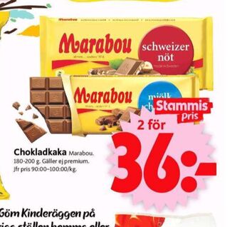 ICA Supermarket Marabou chokladkaka mjölkchoklad erbjuda