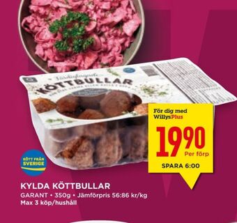 Willys Hemma Garant köttbullar erbjuda