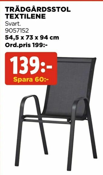 Jem&Fix Trädgårdsstol textilene erbjuda
