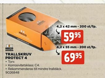 Jem&Fix Trallskruv protect 4 erbjuda