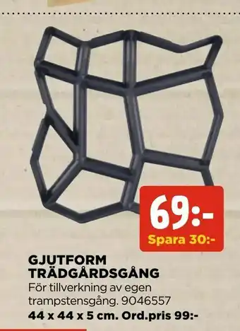 Jem&Fix Gjutform trädgårdsgång erbjuda