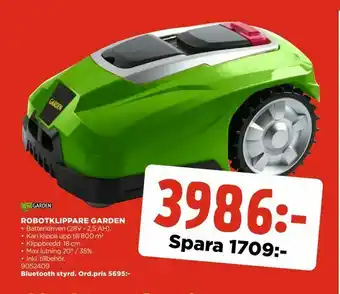 Jem&Fix Robotklippare garden erbjuda