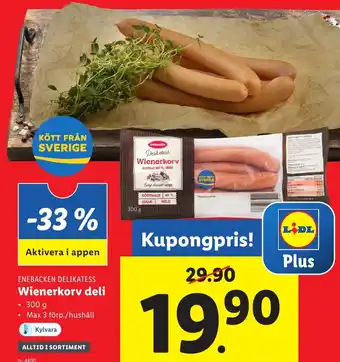 Lidl Wienerkorv Deli erbjuda