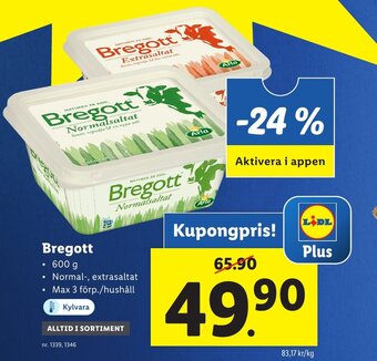 Lidl Bregott erbjuda