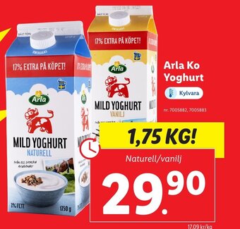 Lidl Arla Ko Yoghurt erbjuda