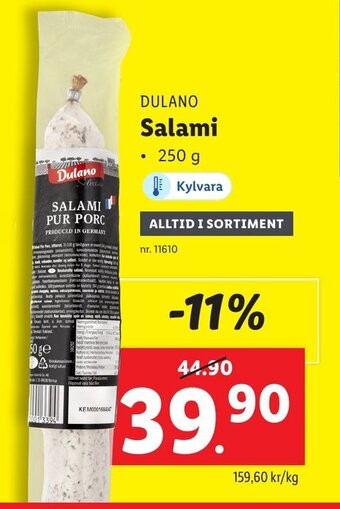 Lidl Salami erbjuda