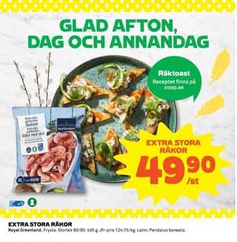 Coop Royal greenland räkor med skal erbjuda