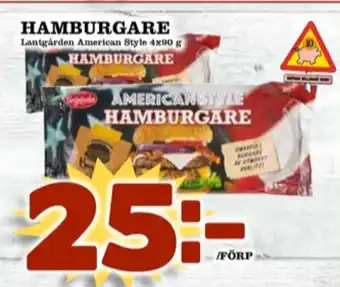 Matdax Lantgården hamburgare erbjuda
